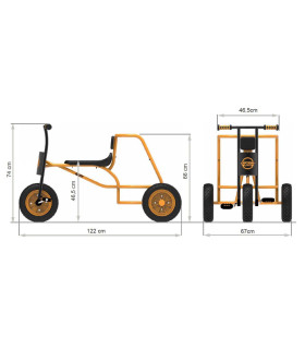 Triciclo Shuttle Maxi Beleduc Hape