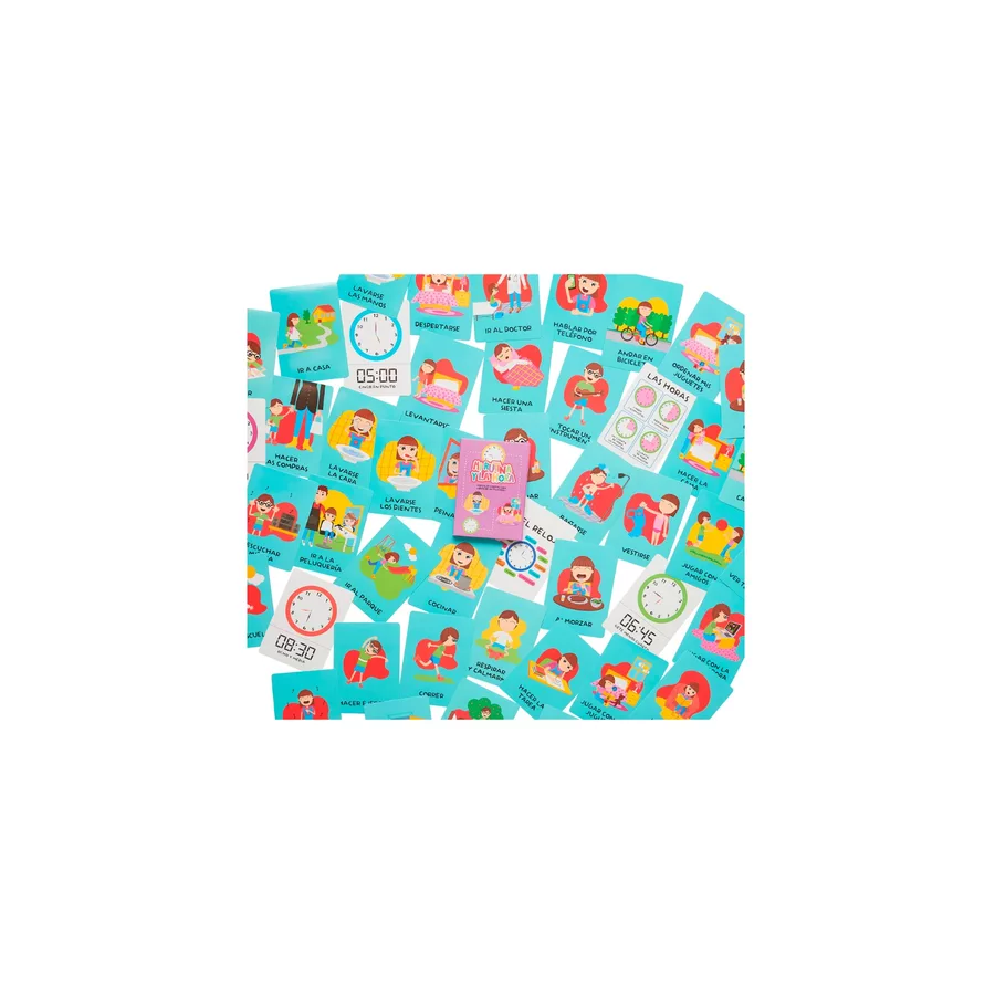 Cartas Didácticas Mi Rutina Y La Hora Barco De Papel