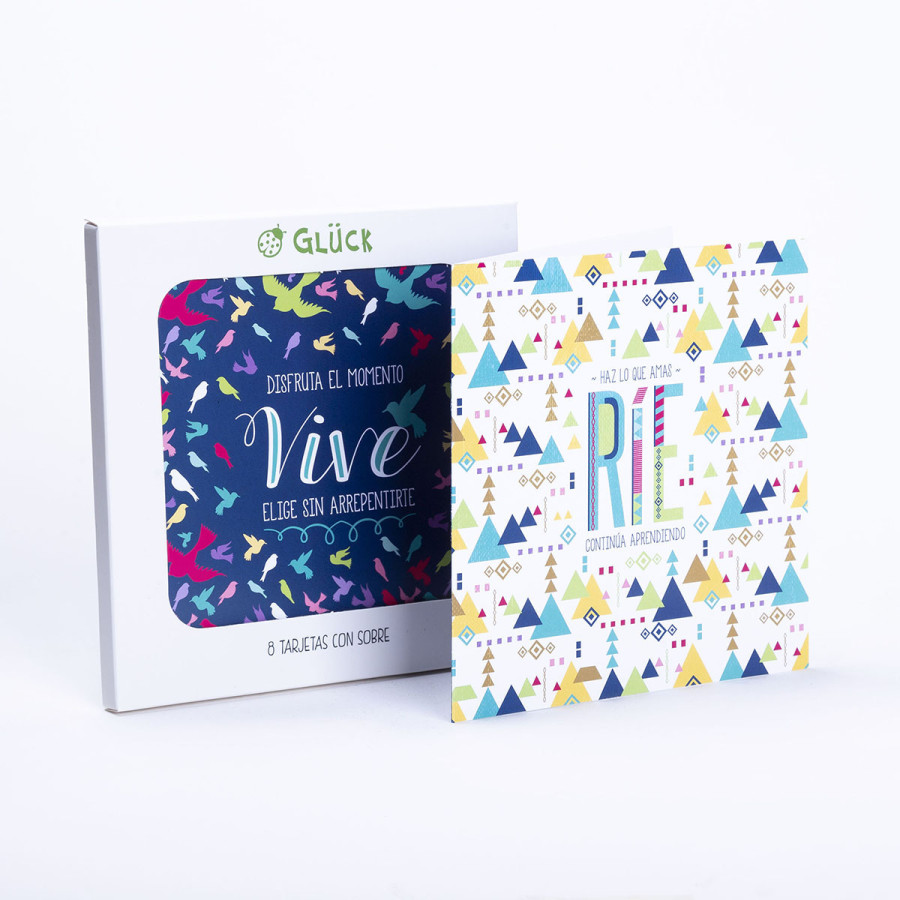 Tarjetas Vive y Ríe x 8