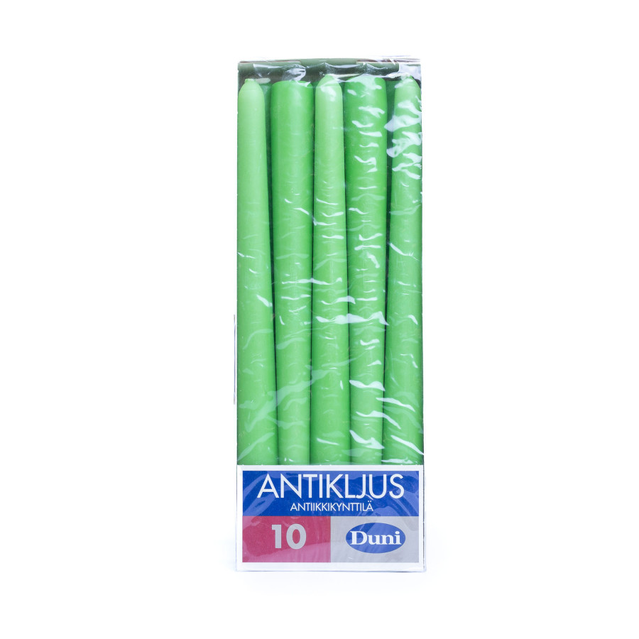 Velas Taper Verde Claro x 10