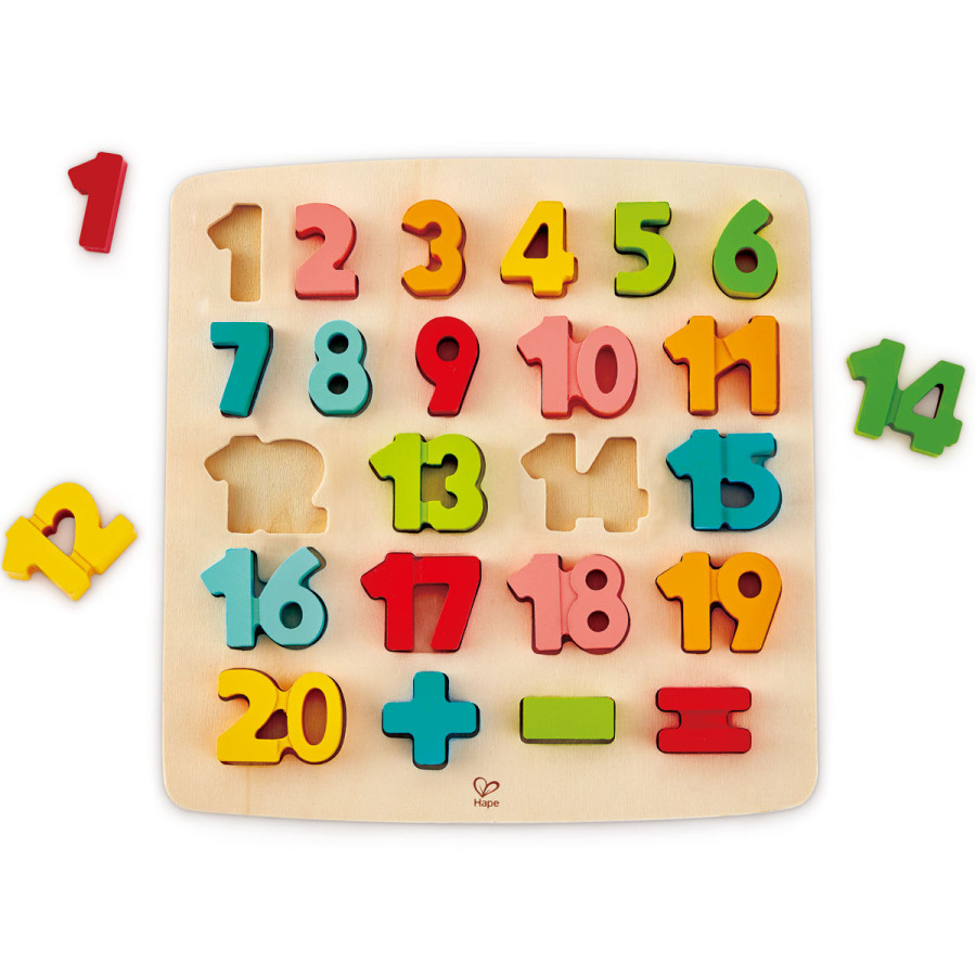Rompecabezas Numérico y Matemático de Madera Hape