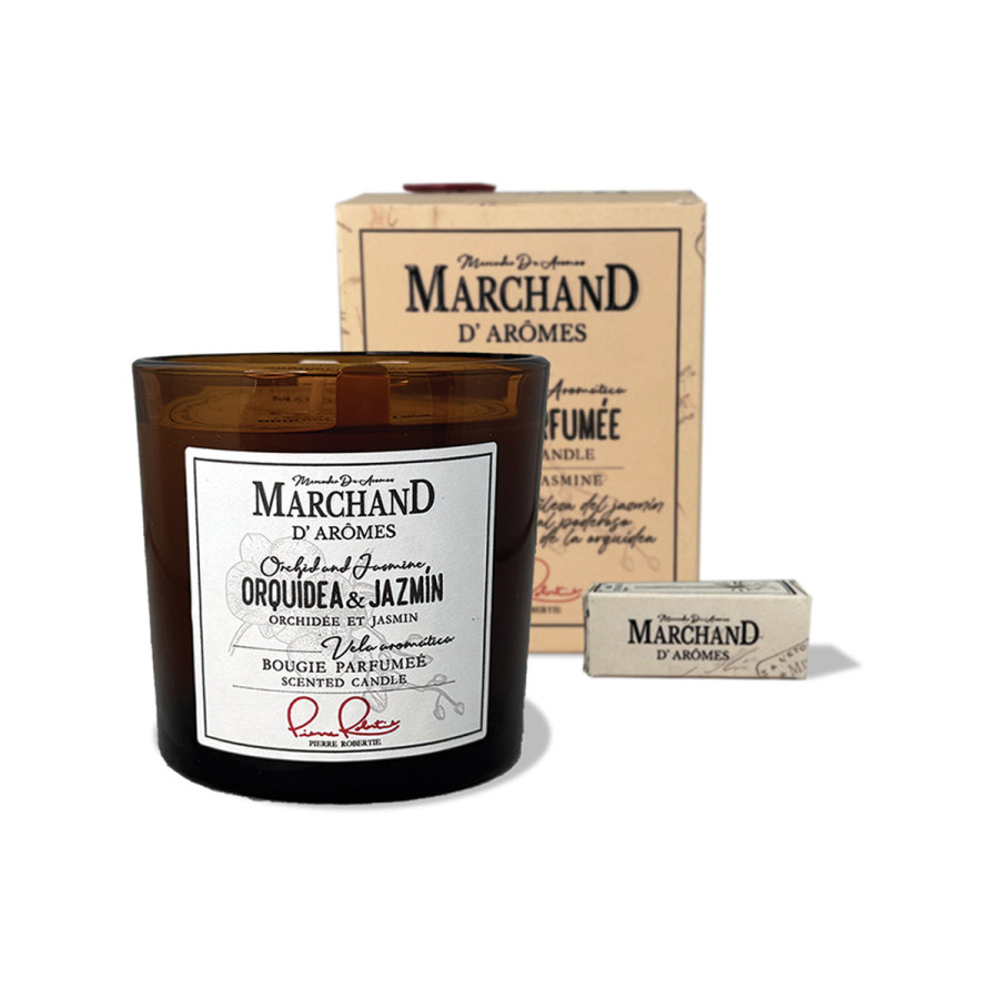 Vela Aromática Marchand D Aromes Orquídea y Jazmín 220 g