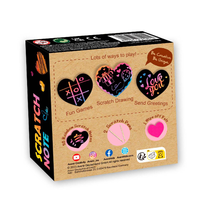 Block de Notas Heart Scratch Note Avenir