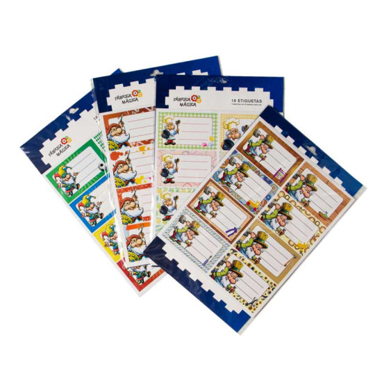 Etiquetas autoadhesivas de los Bistelitos