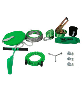 Tirolesa 30 m con Sistema de Freno Quickset Trelines Hape