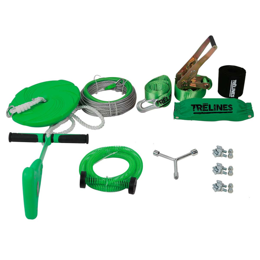 Tirolesa 30 m con Sistema de Freno Quickset Trelines Hape