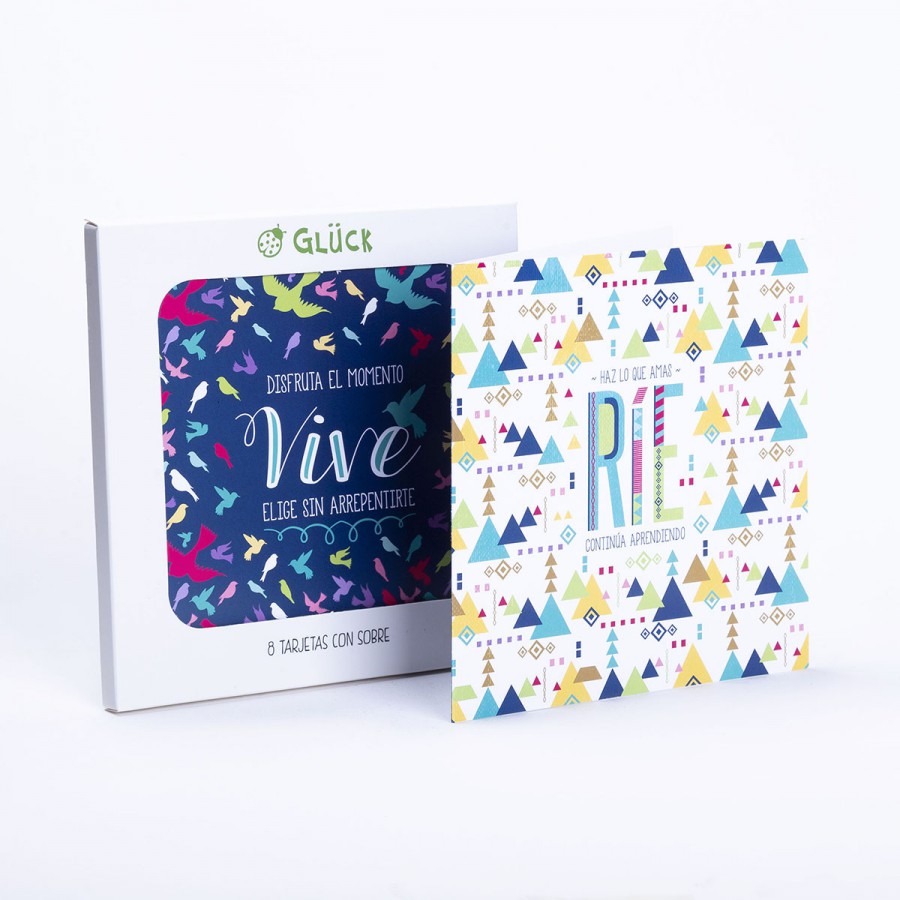 Tarjetas Vive y Ríe x 8