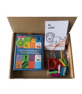 Valijita Didáctica con Adivinanzas y Tarjetas para pintar 2