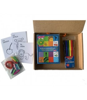 Valijita Didáctica con Adivinanzas y Tarjetas para pintar 2