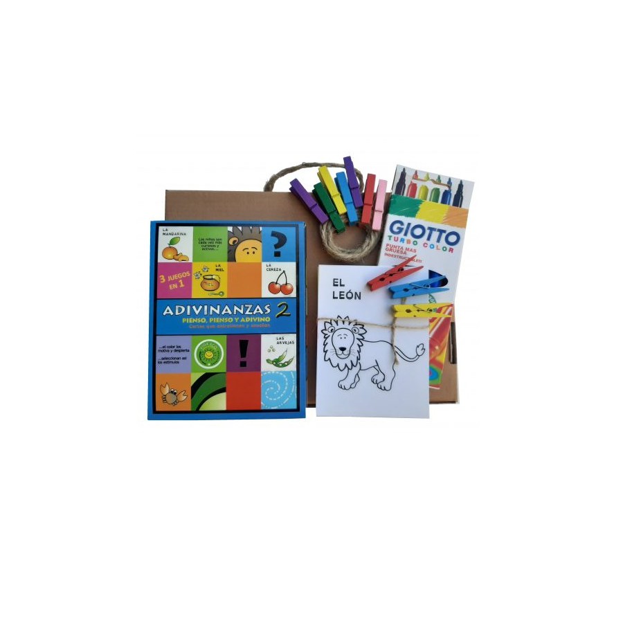 Valijita Didáctica con Adivinanzas y Tarjetas para pintar 2