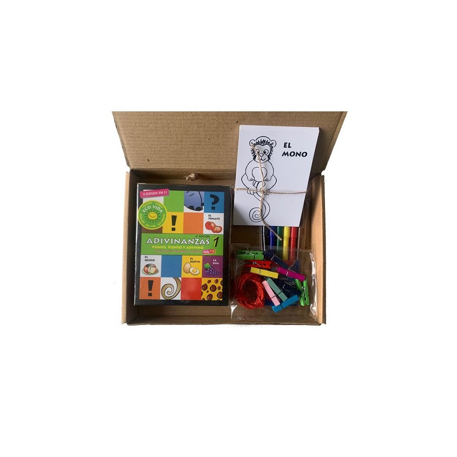 Valijita Didáctica con Adivinanzas y Tarjetas para pintar 1