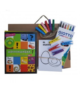 Valijita Didáctica con Adivinanzas y Tarjetas para pintar 1