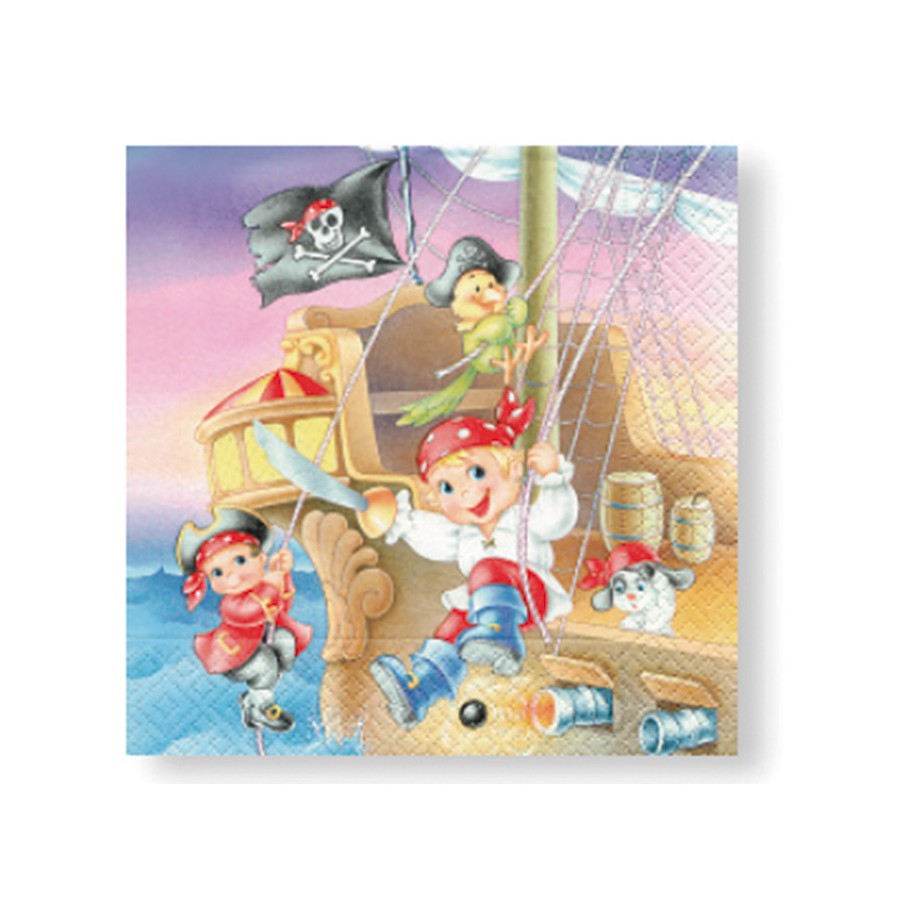 Servilletas 33 x 33 cm Pirate Kids