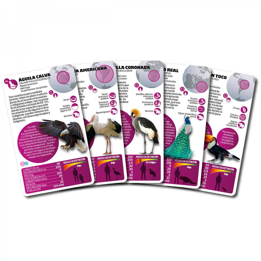 Cartas clásicas Aves Luminias