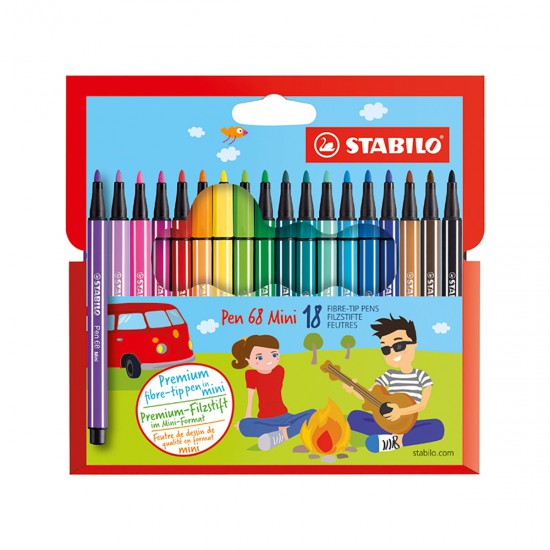 18 Marcadores Mini Pen 68 Stabilo