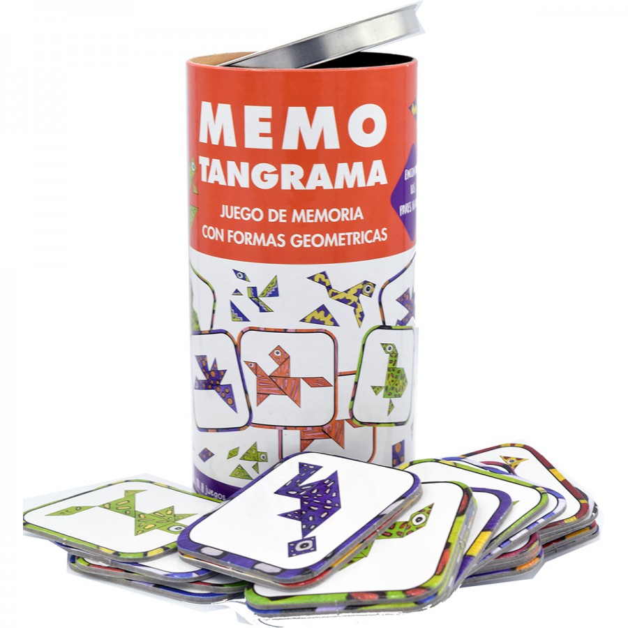 Juego de Memoria Con Formas Geométricas Tangram