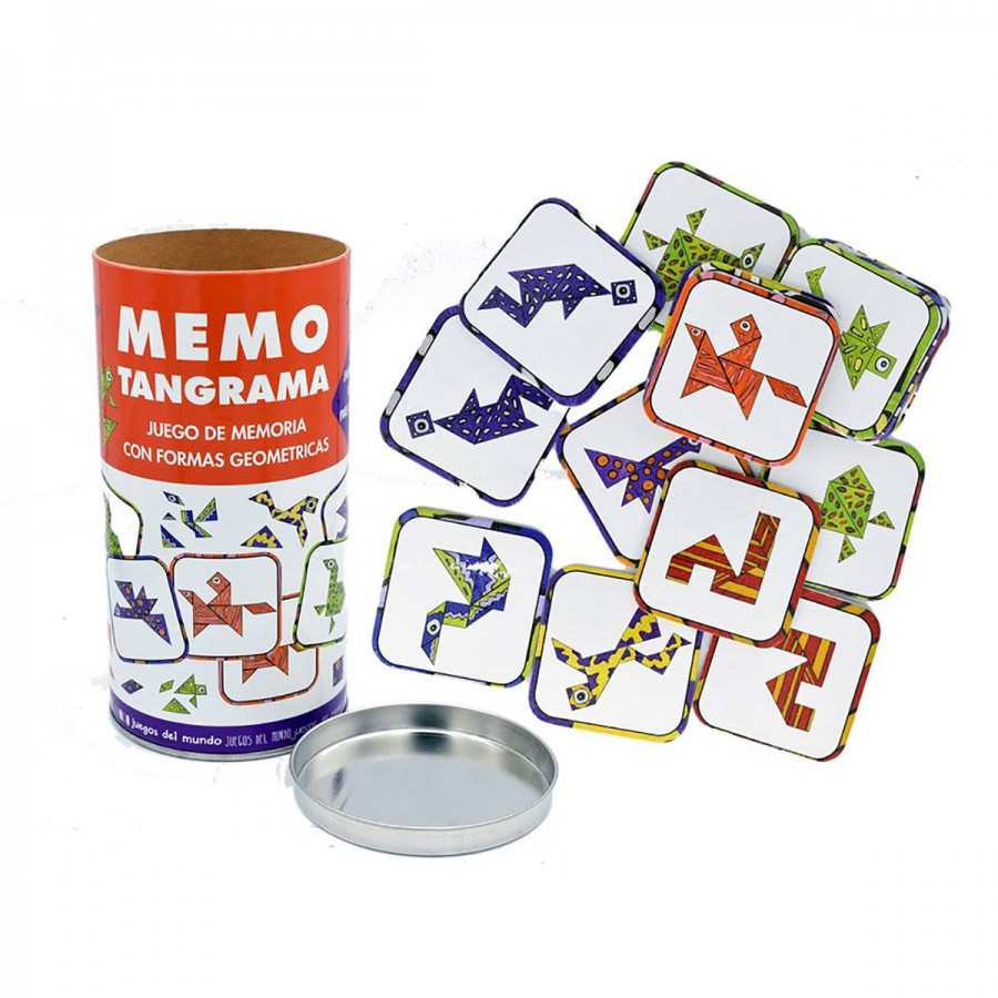 Juego de Memoria Con Formas Geométricas Tangram