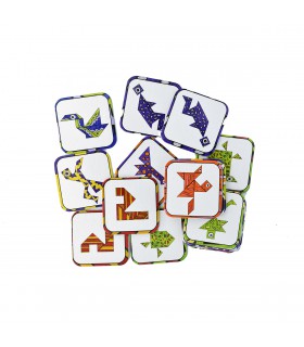 Juego de Memoria Con Formas Geométricas Tangram