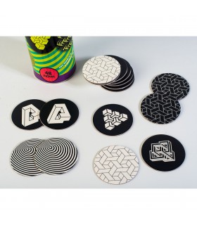 Juego de Memoria Nocturno Ilusiones Ópticas Flúo