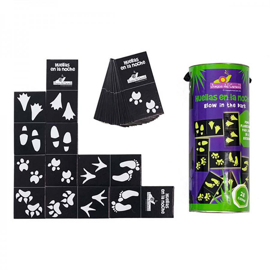 Domino Fluorescente Huellas En La Noche