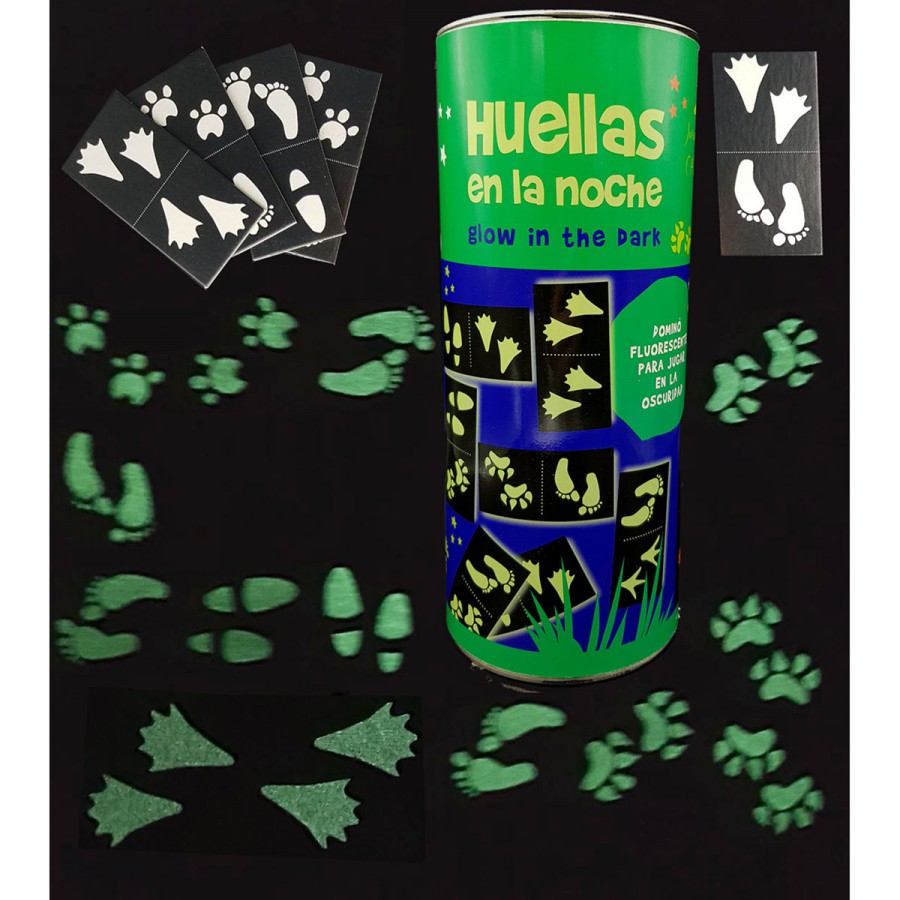 Domino Fluorescente Huellas En La Noche