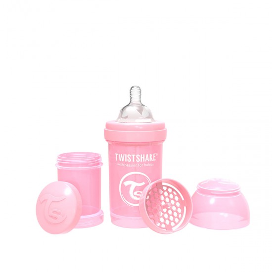 Mamadera Anti CÃ³licos 180 ml Rosa Twistshake