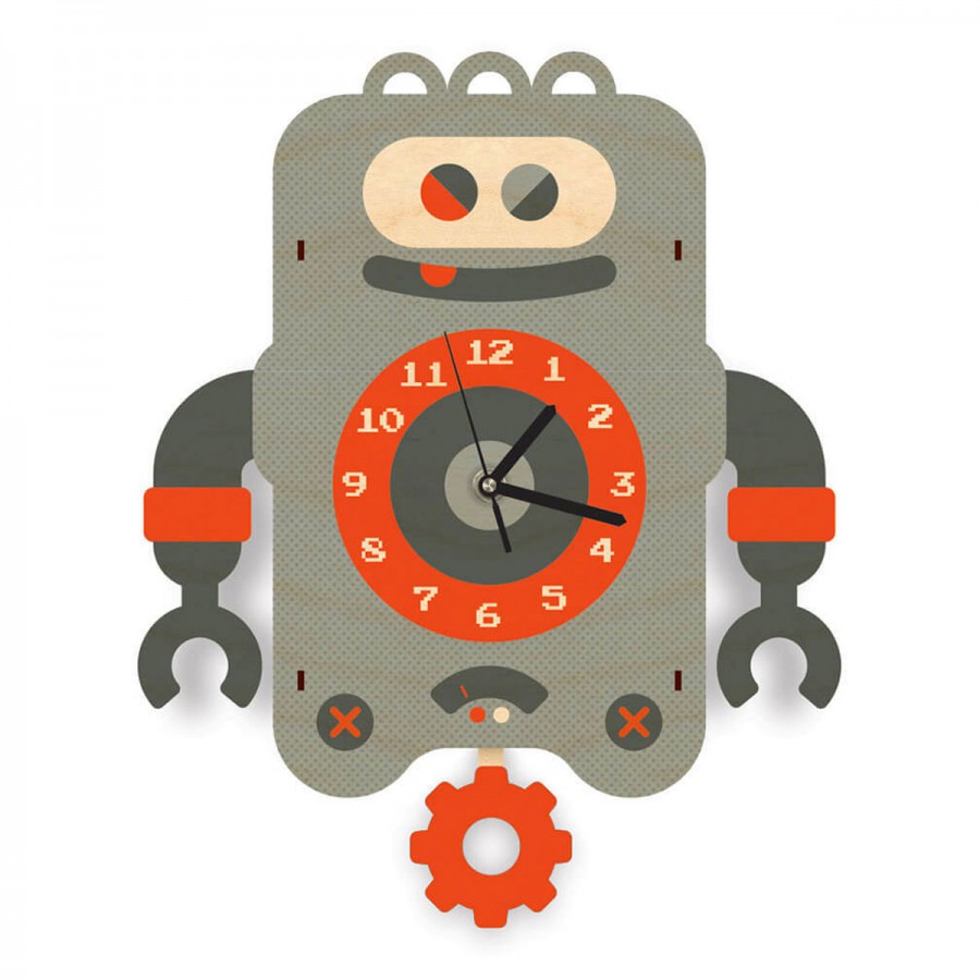 Reloj PÃ©ndulo Robot Hugo Woodaloo