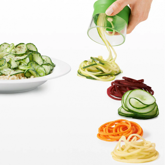 Corta De Vegetales Espiralizador Hilador 3 Cortes Oxo