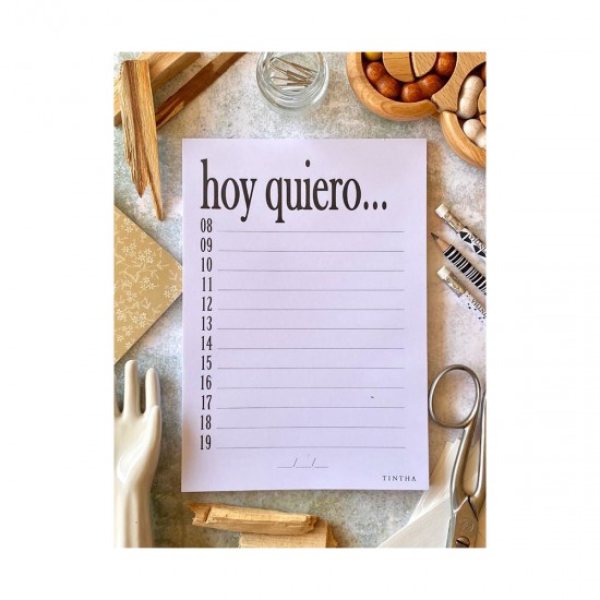 Planner Diario Hoy Quiero