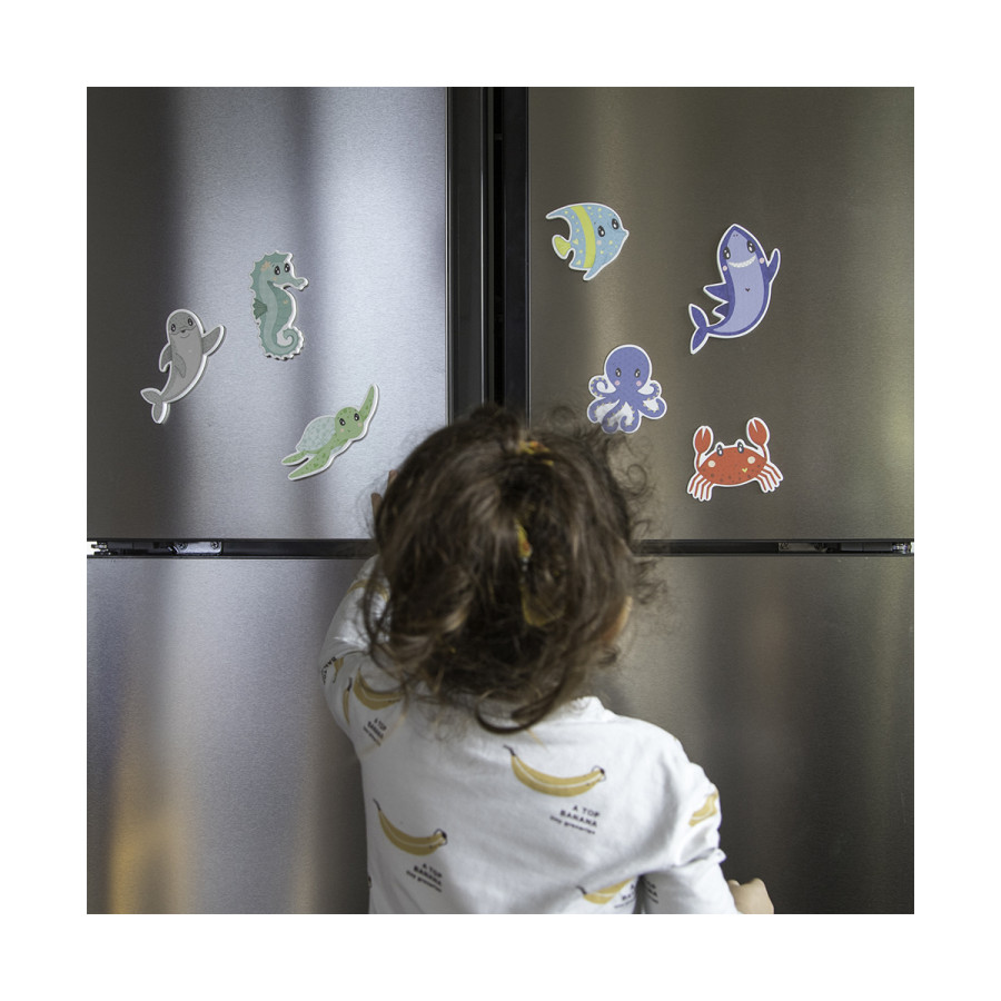 Set De Imanes Animales del Océano