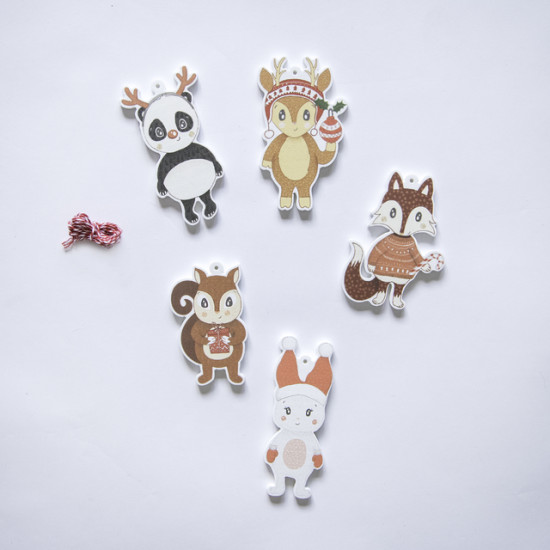 Animales Del Bosque Para El Agua Edicion Navidad