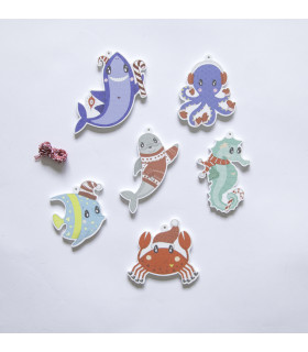 Animales Del Oceano Para El Agua Edicion Navidad