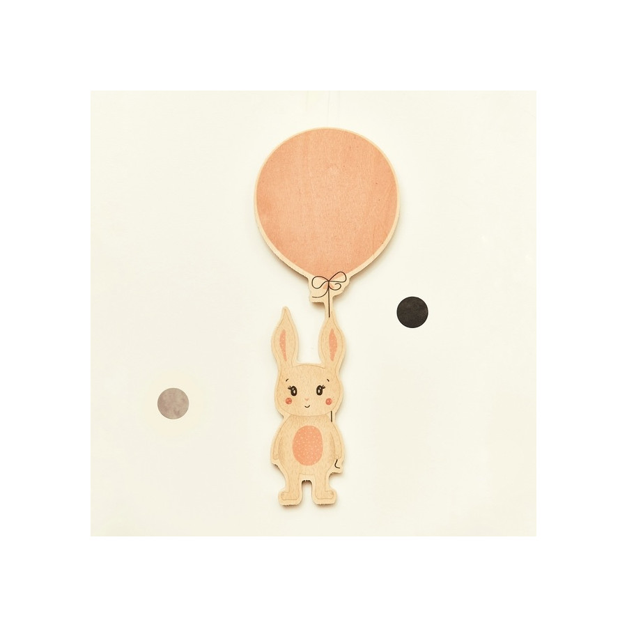 Pizarra Decorativa Globo Conejo