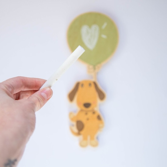 Pizarra Decorativa Globo Perro