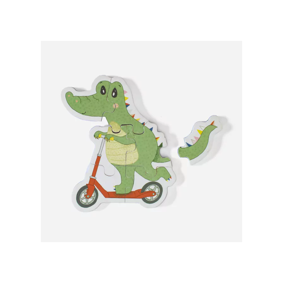 Rompecabezas Magnetico Transportes Cocodrilo