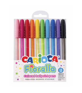 Bolígrafos de Colores Carioca Fiorella x 10