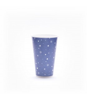 Vasos De Polipapel Estrellas Azules 12 oz x 8