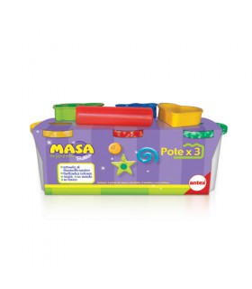 3 Potes de Masa Para Modelar Con Brillitos
