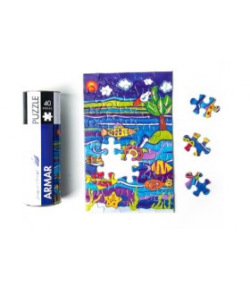 Rompecabezas 40 Pzas Fondo Del Mar