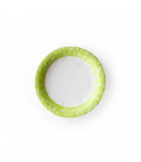 Plato de Polipapel Hojas Verdes x 6