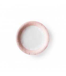 Plato de Polipapel Rallas Rosas x 6