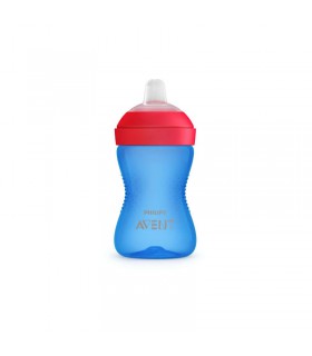 Vaso 300ml Boquilla Flexible Avent Azul