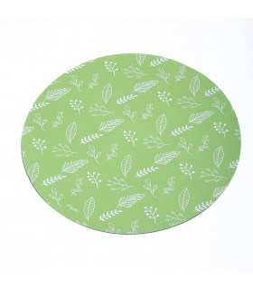 Plato de Sitio Hojas Verde Manzana 34 cm x 10