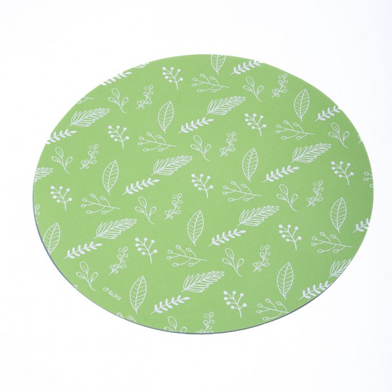 Plato de Sitio Hojas Verde Manzana 34 cm x 10