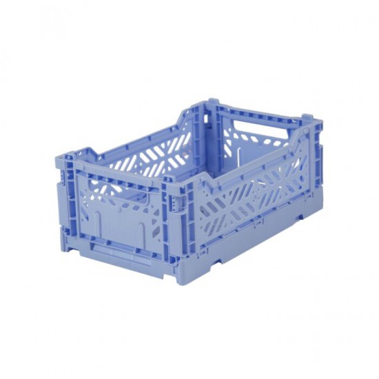 Canasto Plegable Mini Celeste