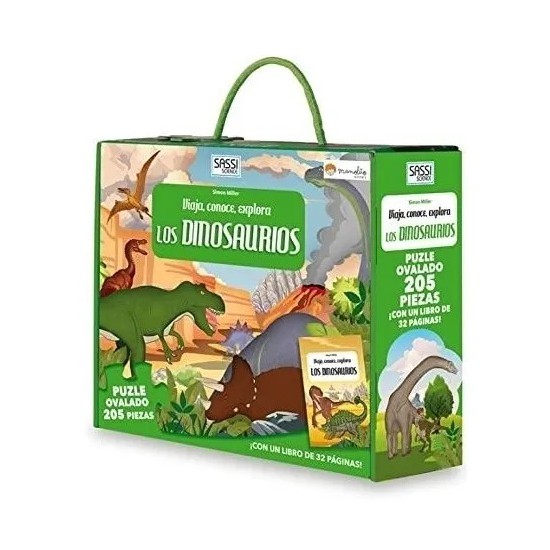 Libro Más Rompecabezas Ovalado Dinosaurios
