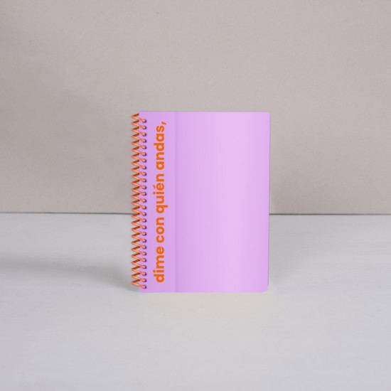 Cuaderno Cuadriculado 14x20 Colorblock Lila Fera Design