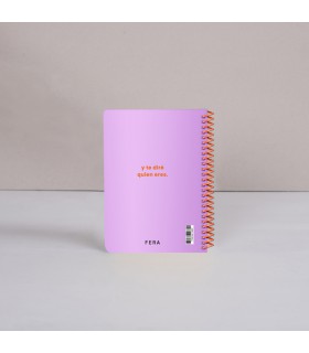 Cuaderno Cuadriculado 14x20 Colorblock Lila Fera Design