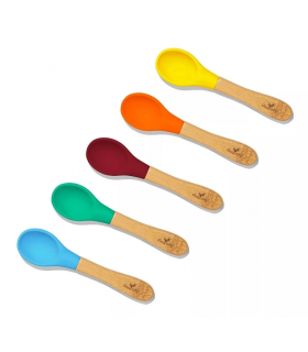 Cucharas de bambú y Silicona Avanchy Edicion Azul