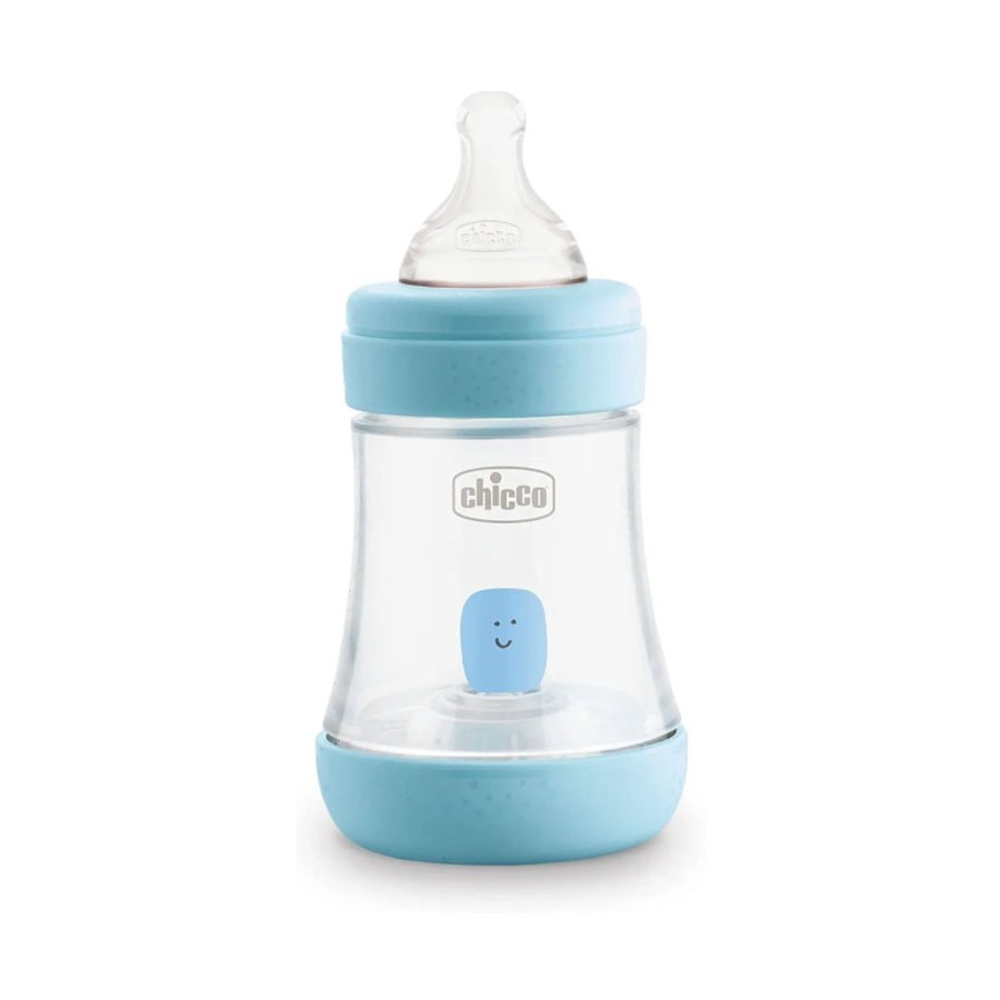 Mamadera Perfect 5 Flujo Lento 150ml 0m Celeste
